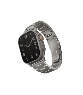 بند استیل اپل واچ یونیک مدل UNIQ OSTA رنگ نقره‌ای سایز49/45/44/42mm