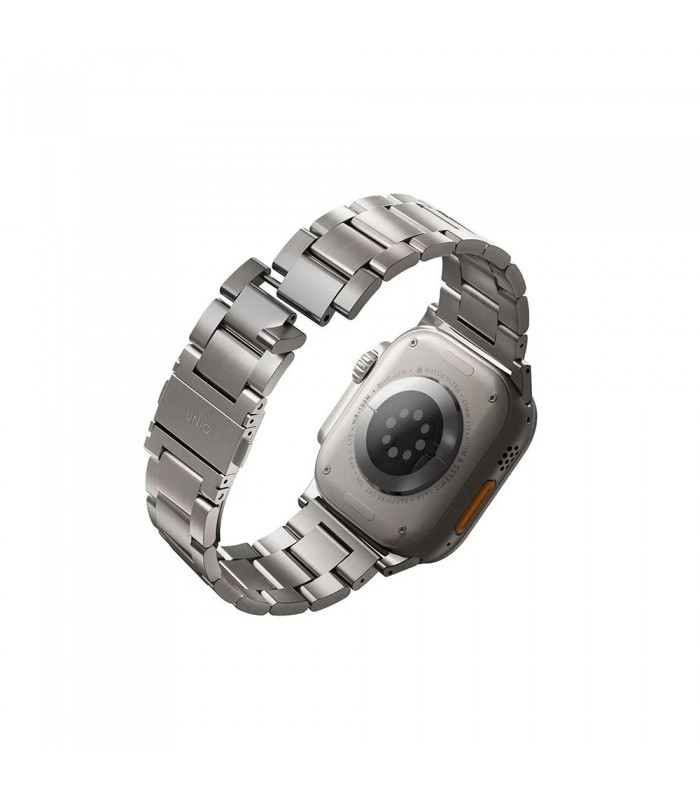 بند استیل اپل واچ یونیک مدل UNIQ OSTA رنگ نقره‌ای سایز49/45/44/42mm