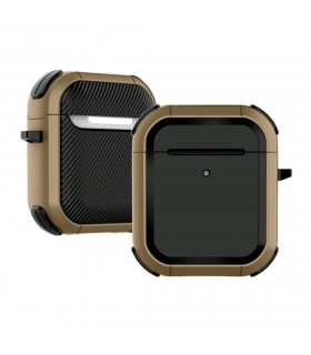 کیس محافظ ایرپادز نسل اول و دوم مدل Eggshell Defender رنگ قهوه ای