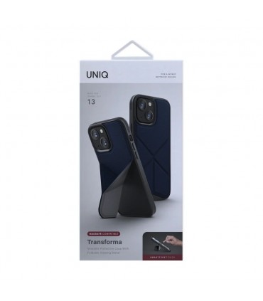 کیس استند دار یونیک مناسب iPhone 13/14 مدل UNIQ Transforma MagSafe-آبی