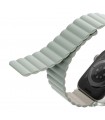 بند دورو اپل واچ یونیک مدل Uniq Revix Reversible 38/40/41mm-سبز روشن/بژ-REVSAGBEG