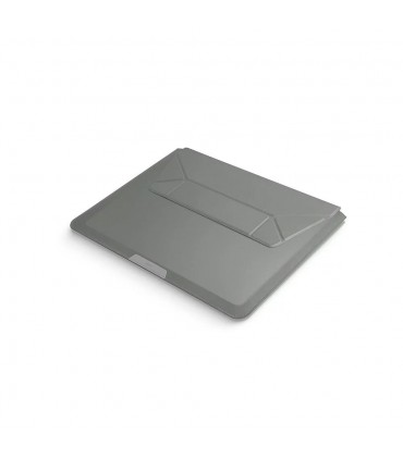 کیف چرمی مک بوک ۱۳/۱۴ اینچی یونیک مدل UNIQ Oslo 2 in 1 Laptop Sleeve-سبز-OSLO(14)