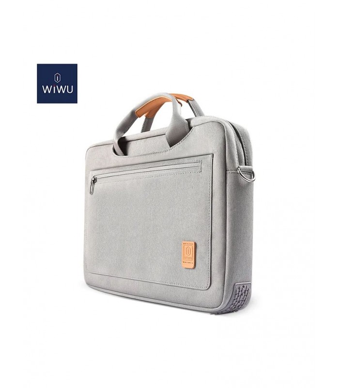 کیف شانه‌آویز لپتاپ ۱۴ اینچی ویوو مدل WIWU Pioneer shoulder-خاکستری