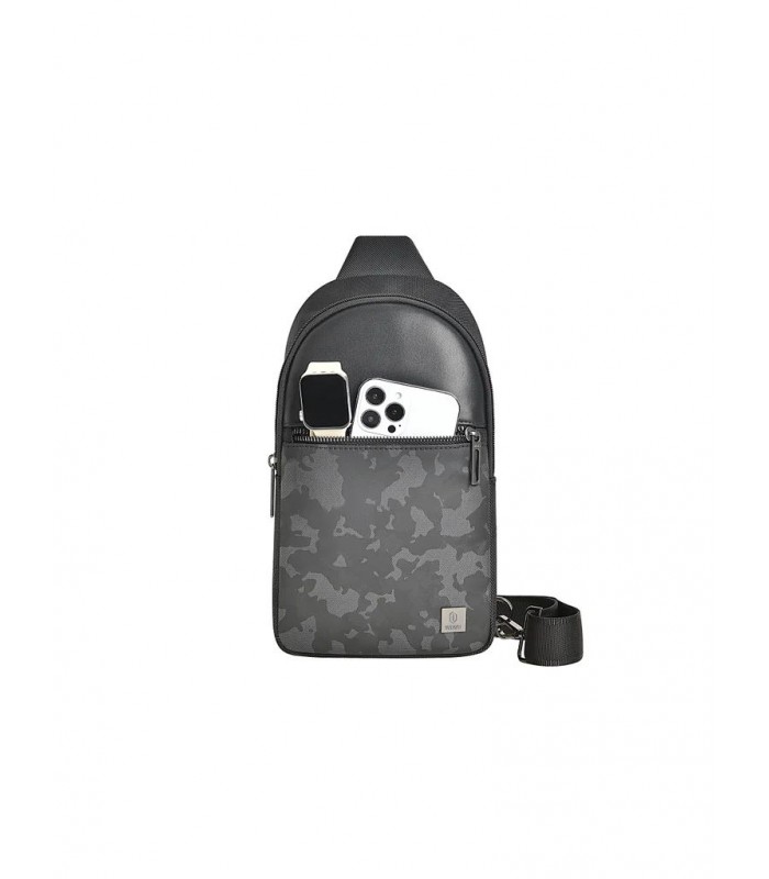 کیف شانه‌آویز ویوو مدل WIWU Salem Crossbody Bag-مشکی/چریکی