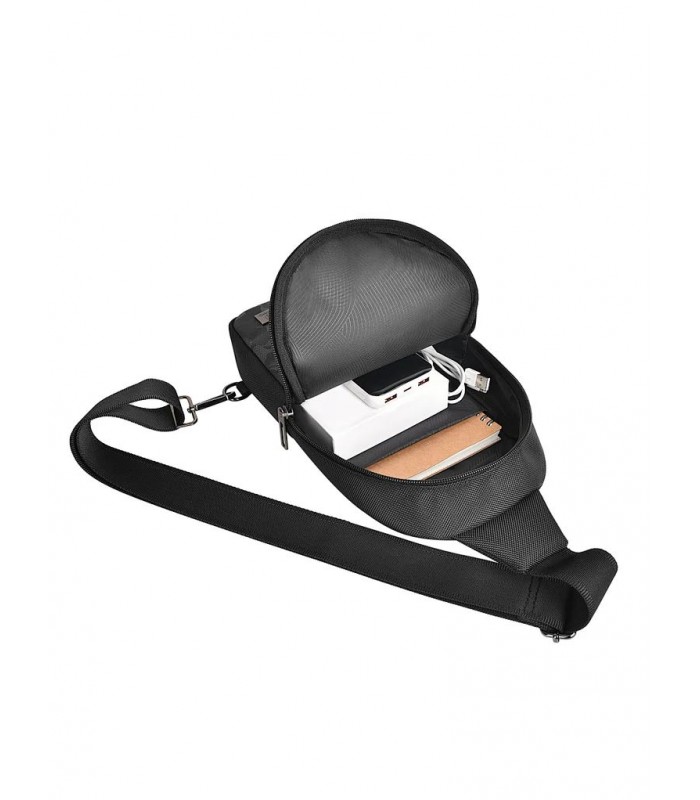 کیف شانه‌آویز ویوو مدل WIWU Salem Crossbody Bag-مشکی/چریکی