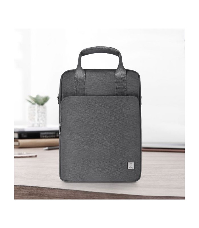 کیف لپتاپ عمودی ۱۳.۳ اینچی ویوو مدل WIWU Alpha Vertical Double Layer Bag-خاکستری