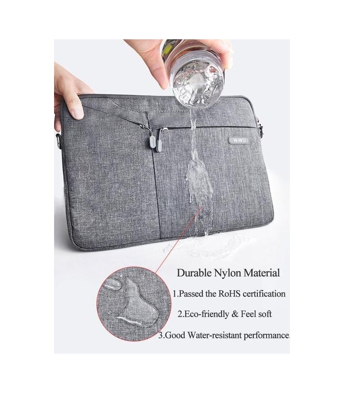 کیف شانه‌آویز لپتاپ ۱۵ اینچی ویوو مدل WIWU City Commuter Bag-طوسی