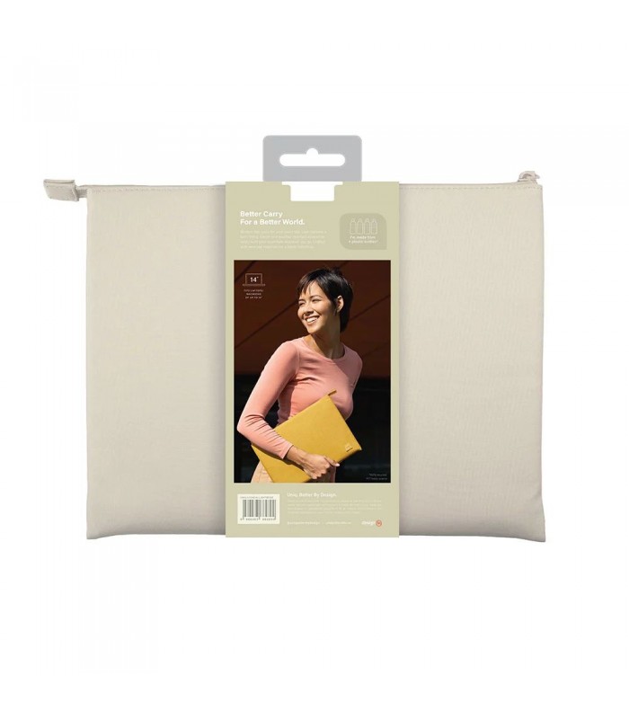 کیف لپتاپ ۱۳/۱۴ اینچی یونیک مدل UNIQ Lyon-بژ روشن-LIGHTBEIGE