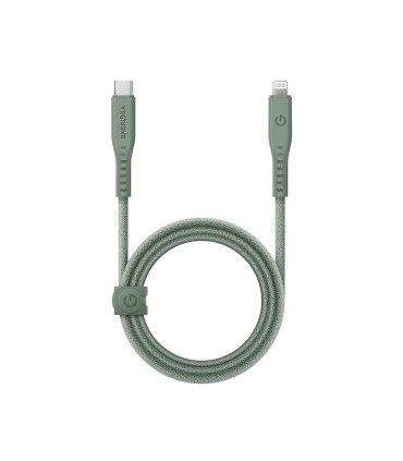 کابل شارژ ۱.۵ متری USB-C به لایتنینگ Energea مدل Flow-سبز