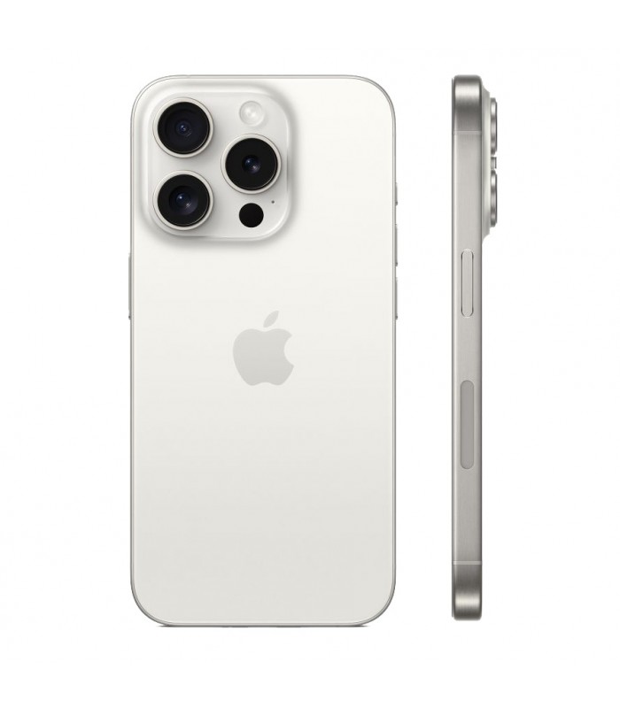 گوشی موبایل اپل مدل آیفون ۱۵ پرو | iPhone 15 Pro - ظرفیت ۱۲۸ گیگابایت رنگ تیتانیوم سفید