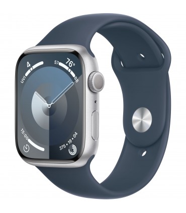 اپل واچ سری ۹ رنگ نقره‌ای - سایز ۴۵ میلی‌متر