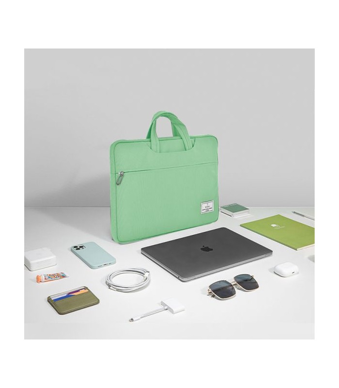 کیف لپتاپ ۱۴ اینچی ویوو مدل WIWU ViVi Laptop Handbag-سبز روشن