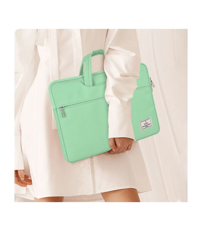 کیف لپتاپ ۱۴ اینچی ویوو مدل WIWU ViVi Laptop Handbag-سبز روشن
