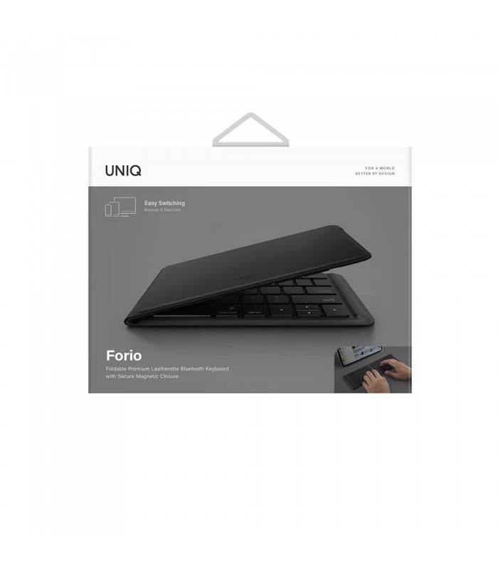 کیبورد بلوتوث تاشو یونیک مدل UNIQ Forio-مشکی