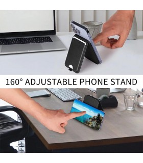 جاکارتی مگ سیف استند‌دار G-Tech مدل MagSafe Card Holder-آبی