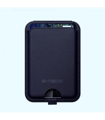 جاکارتی مگ سیف استند‌دار G-Tech مدل MagSafe Card Holder-آبی