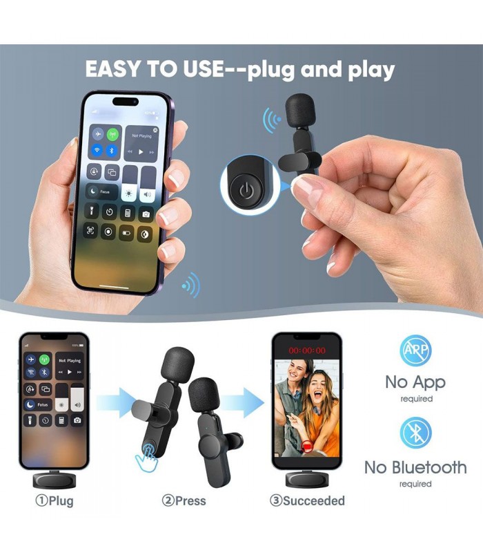 میکروفون بی‌سیم G-Tech مدل EP033 Wireless Microphone-تکی