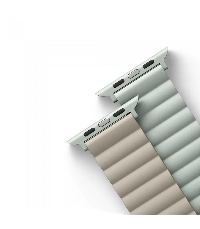بند دورو اپل واچ  یونیک مدل Uniq Revix Reversible 42/44/45/49mm-سبز روشن/بژ-REVSAGBEG