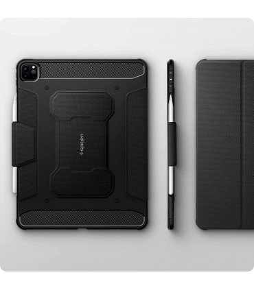 کاور آیپد پرو ۱۲.۹ اینچی اسپیگن مدل Spigen Rugged Armor Pro-مشکی-ACS02889