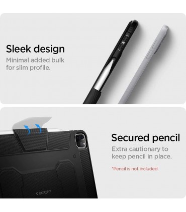 کاور آیپد پرو ۱۲.۹ اینچی اسپیگن مدل Spigen Rugged Armor Pro-مشکی-ACS02889