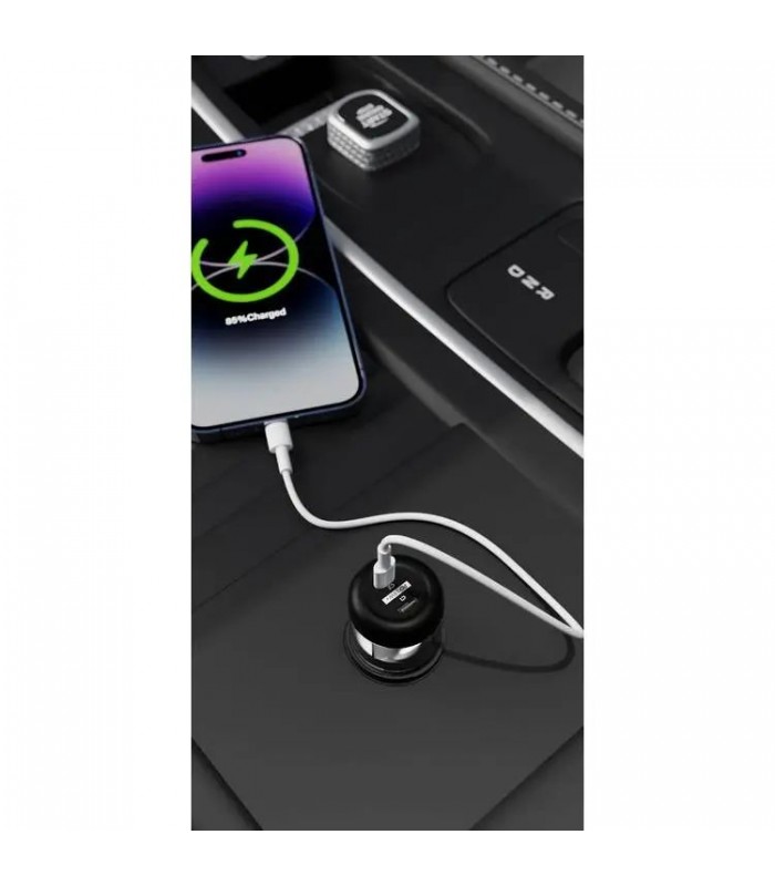شارژر فندکی پاورولوژی مدل Powerology Quick-Charge Crystalline Series Car Charger-۳۵ وات