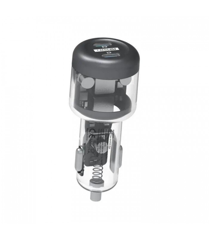 شارژر فندکی پاورولوژی مدل Powerology Quick-Charge Crystalline Series Car Charger-۳۵ وات