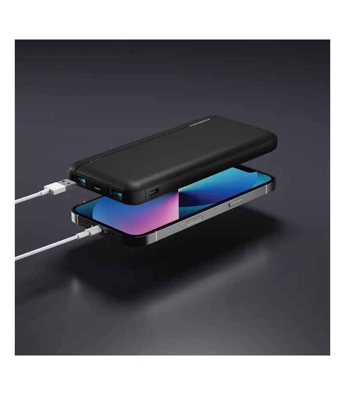 پاوربانک ۱۰۰۰۰ پاورولوژی مدل Powerology Quick Charging Power Bank-20W-مشکی