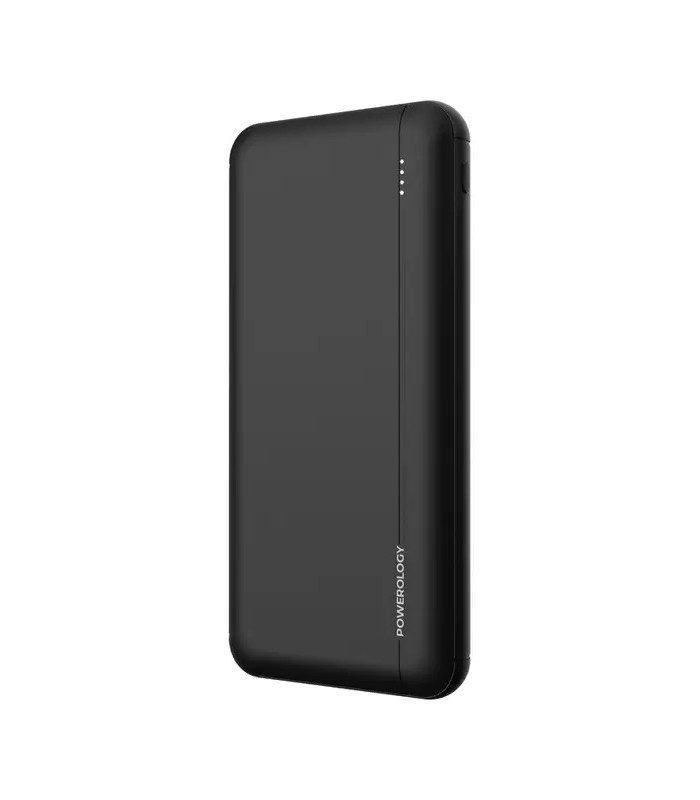 پاوربانک ۱۰۰۰۰ پاورولوژی مدل Powerology Quick Charging Power Bank-20W-مشکی