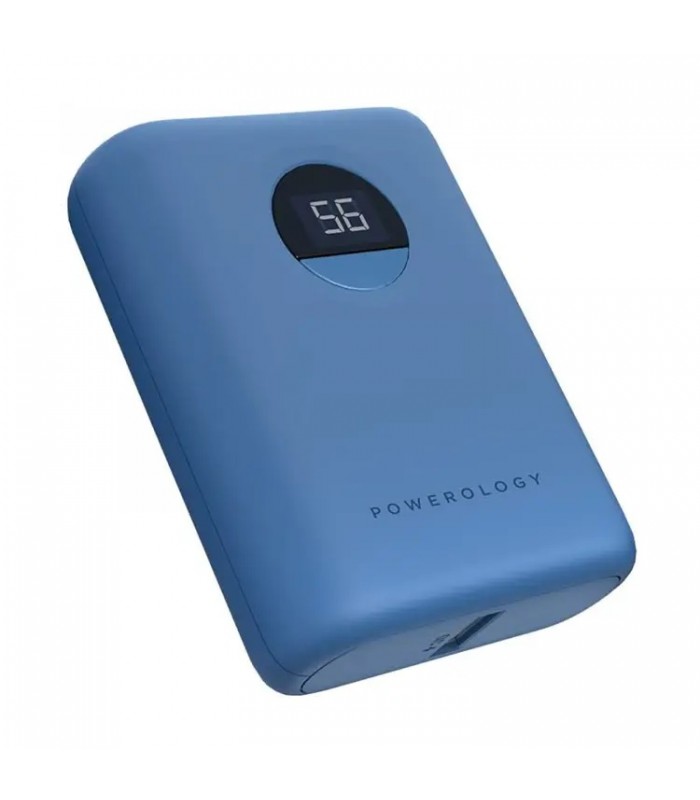 پاوربانک ۱۰۰۰۰ پاورولوژی مدل Powerology Ultra-Compact PD Power Bank-20W-آبی