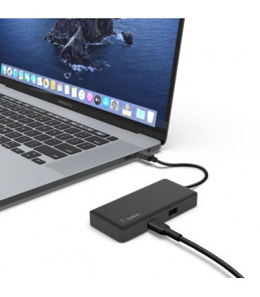 هاب شارژر ۵ در ۱ بلکین مدل Belkin Connect USB-C 5-in-1 Multiport Adapter-مشکی