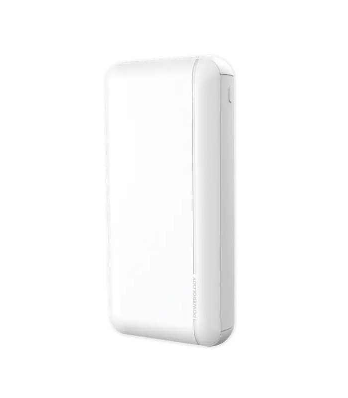 پاوربانک ۲۰۰۰۰ پاورولوژی مدل Powerology Quick Charging Power Bank-20W-سفید