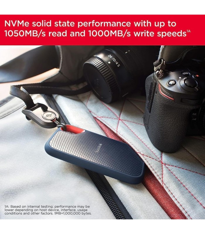 حافظه SSD اکسترنال سن دیسک مدل SanDisk Extreme Portable SSD E61-۲ ترابایت