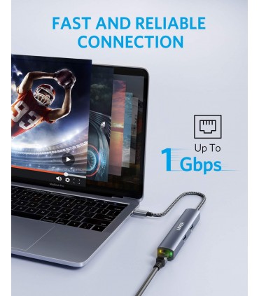 هاب شارژر ۶ در ۱ انکر مدل Anker PowerExpand 6-in-1 USB-C PD Ethernet Hub-A83650A1