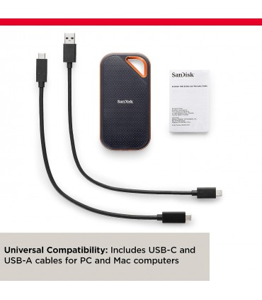 حافظه SSD اکسترنال سن دیسک مدل SanDisk Extreme Pro Portable SSD E81-۲ ترابایت