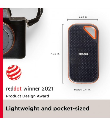 حافظه SSD اکسترنال سن دیسک مدل SanDisk Extreme Pro Portable SSD E81-۴ ترابایت