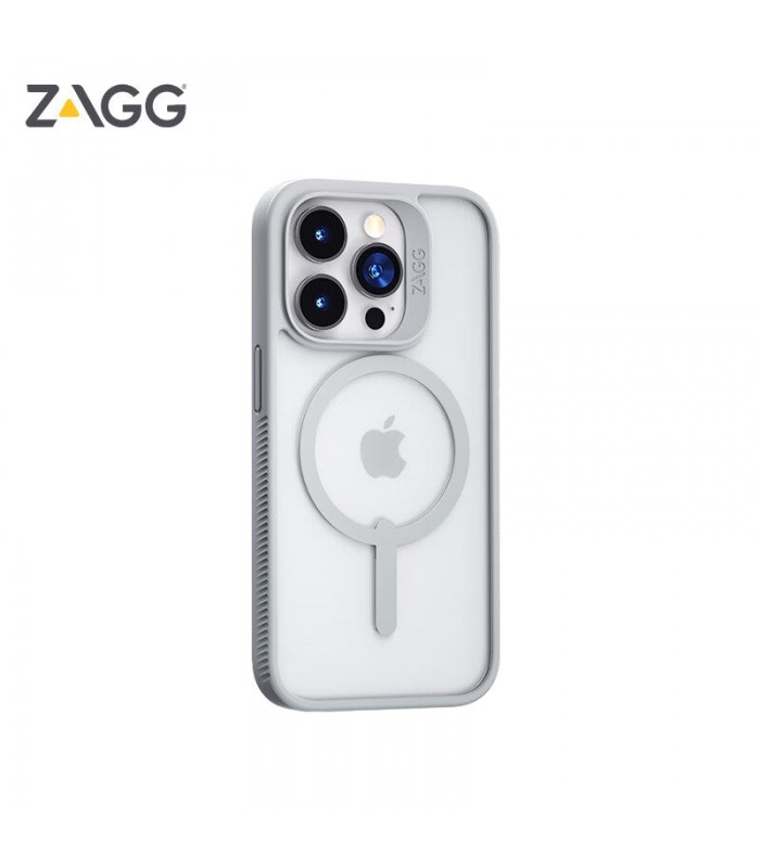 کیس مگ‌سیف زگ مدل ZAGG Hampton Snap Case مناسب iPhone 13/14-خاکستری مات