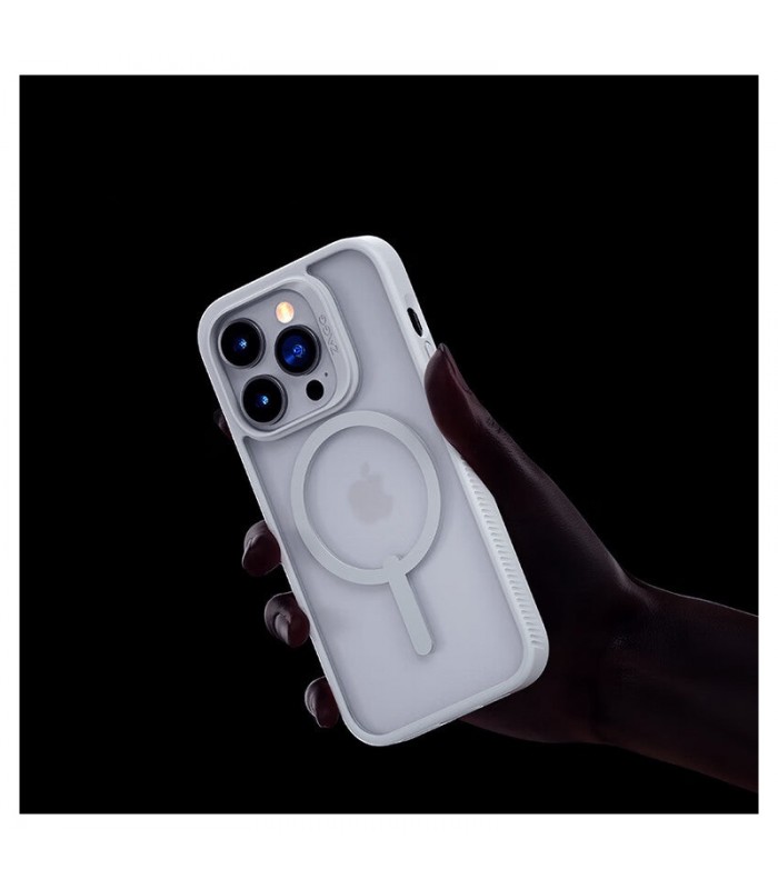 کیس مگ‌سیف زگ مدل ZAGG Hampton Snap Case مناسب iPhone 13/14-خاکستری مات