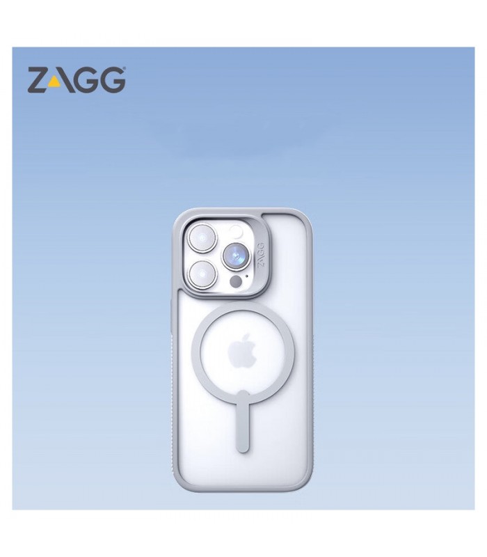 کیس مگ‌سیف زگ مدل ZAGG Hampton Snap Case مناسب iPhone 13/14-خاکستری مات