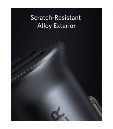 شارژر فندکی انکر مدل PowerDrive 2 Alloy A2727-رنگ نقره‌ای