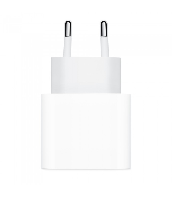 آداپتور شارژر USB-C اپل با توان ۲۰ وات - اورجینال پریز اروپایی-گارانتی ۱۲ ماهه