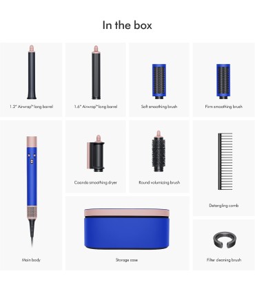 حالت دهنده مو دایسون مدل Dyson Airwrap HS05 Long Special Edition-Blue Blush (آبی/گلبهی)