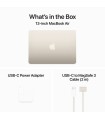 مک‌بوک ۱۳ اینچی اپل مدل MacBook Air M3 MRXU3 رنگ استارلایت