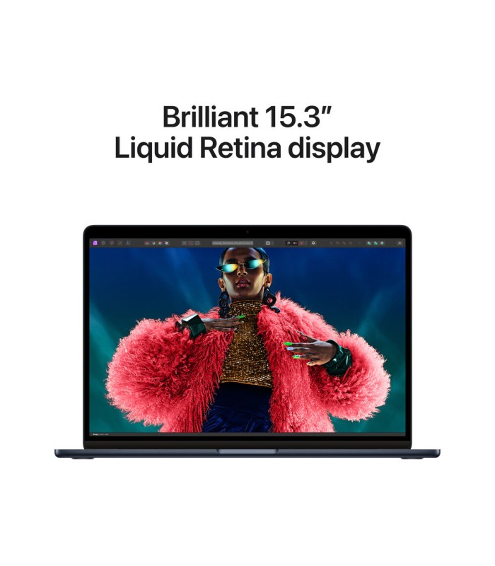 مک‌بوک ۱۵ اینچی اپل مدل MacBook Air M3 MRYU3 رنگ مید‌نایت