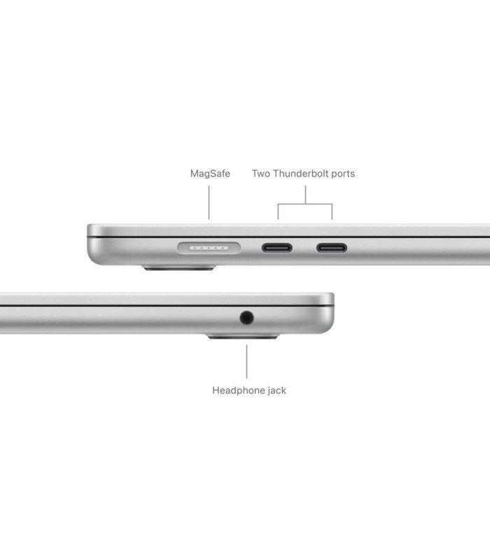 مک‌بوک ۱۵ اینچی اپل مدل MacBook Air M3 MRYQ3 رنگ نقره‌ای