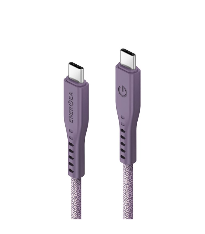 کابل شارژ ۱.۵ متری دو سر USB-C انرژیا مدل Energea Flow 240W-بنفش