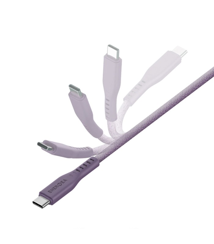 کابل شارژ ۱.۵ متری دو سر USB-C انرژیا مدل Energea Flow 240W-بنفش