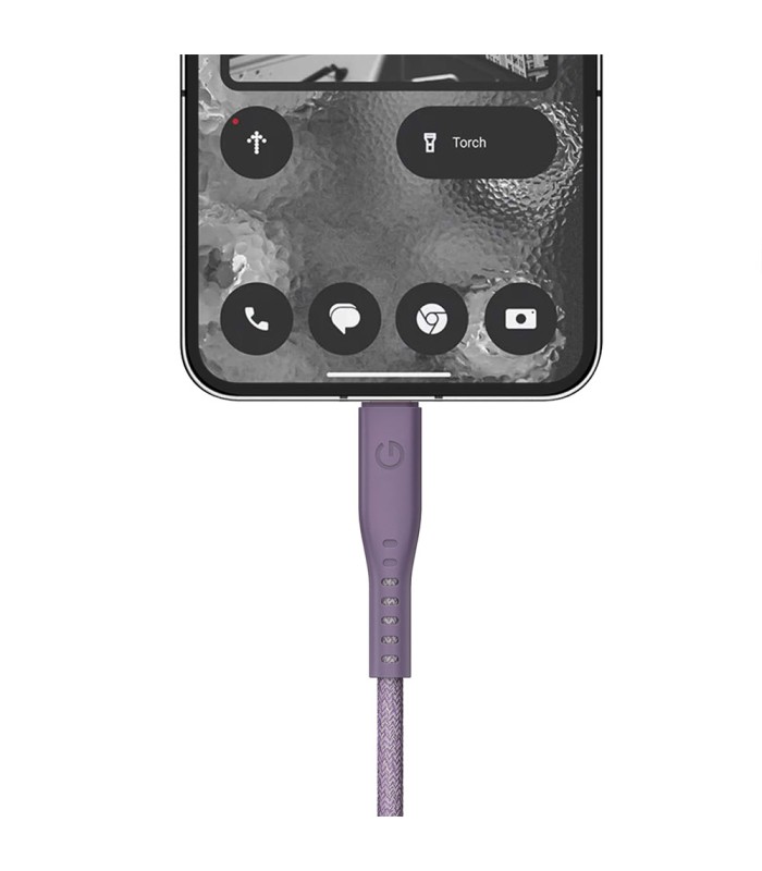 کابل شارژ ۱.۵ متری دو سر USB-C انرژیا مدل Energea Flow 240W-بنفش