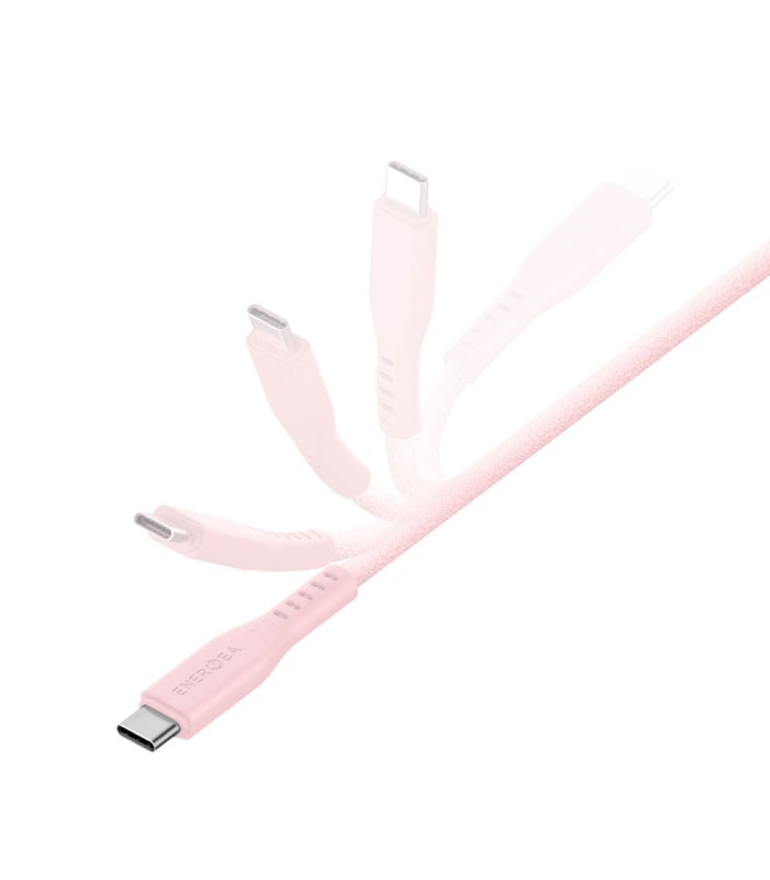 کابل شارژ ۱.۵ متری دو سر USB-C انرژیا مدل Energea Flow 240W-صورتی