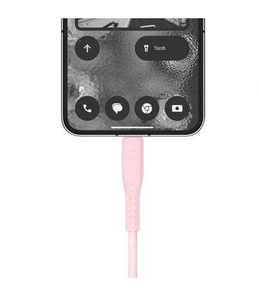 کابل شارژ ۱.۵ متری دو سر USB-C انرژیا مدل Energea Flow 240W-صورتی