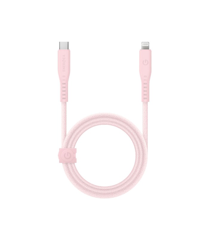 کابل شارژ ۱.۵ متری USB-C به لایتنینگ Energea مدل Flow-صورتی
